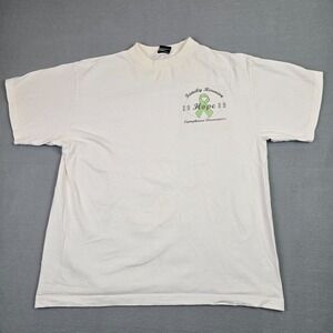 Hope 2009 Lymphoma Awareness T-Shirt White Graphic Tee XL Cotton Unisex Vintage